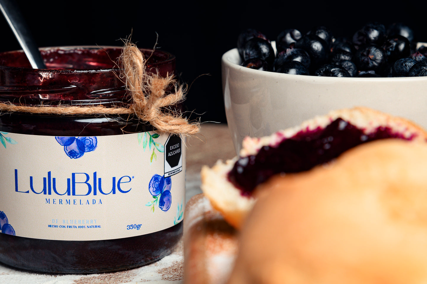 Mermelada de blueberry con azúcar 🫐✨ 320g